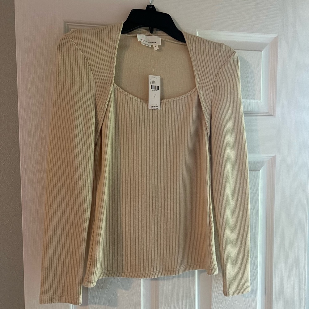 Anthropologie Cream Sweater